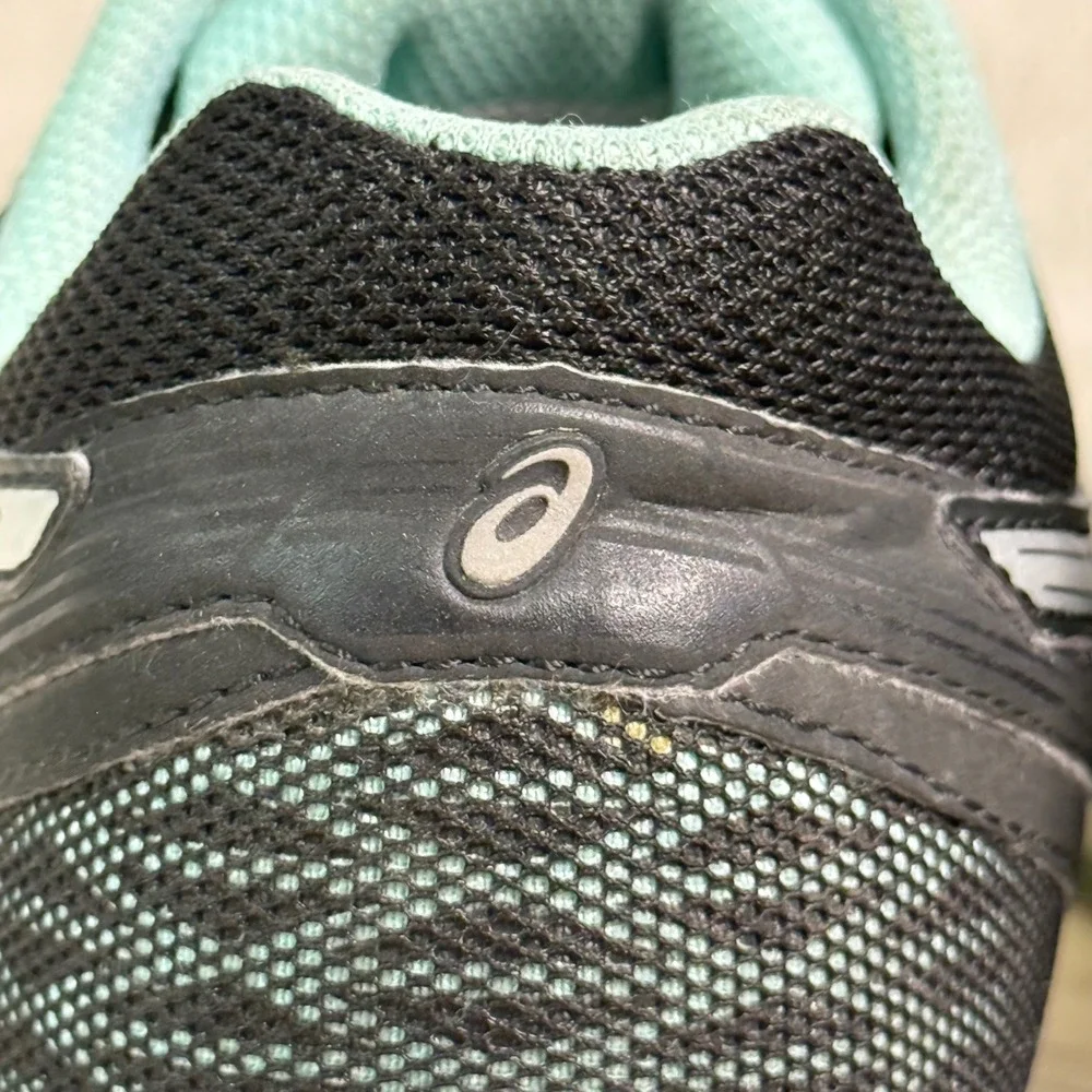 Asics Gel-Contend 3 Womens Running Shoes Black Aqua‎ Silver T5F9N Size 8.5